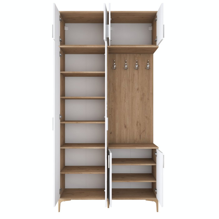 Hanah Home Soporte de Entrada EA153 - 4633 Nogal y Blanco